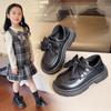Spring And Autumn Girls' Leather Shoes With Soft Soles British Style Fashion Princess Shoes Kids Shoes