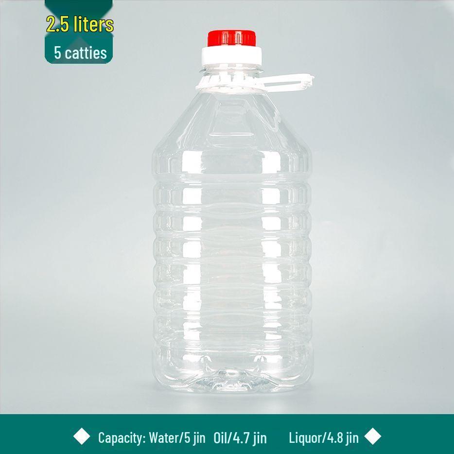 Ensemble de barils/bouteilles/pots en plastique alimentaire transparent pour huile et vin
