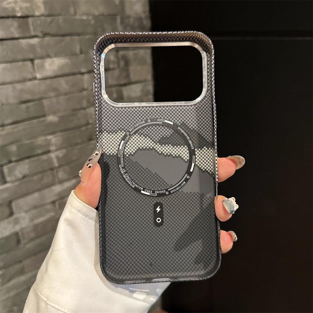Slim Matte Carbon Fiber for  PC Case for For Iphone 17 Air 16 Pro Max 1 14 Plus 13 12 11 Wireless Charging Shockproof Cover