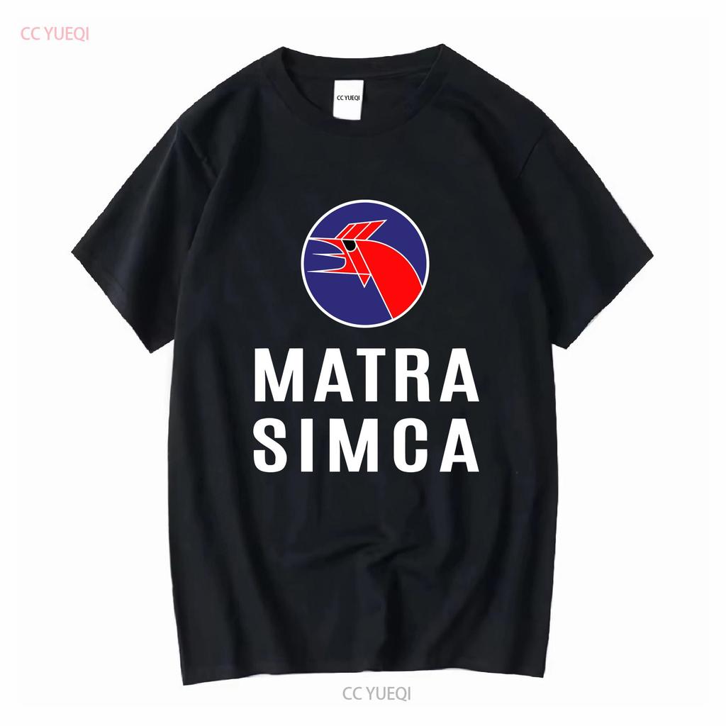 Matra Simca 1973 Logo Americano Divertente Maglietta in Cotone Taglia S 5xl Vintage Lavata Elegante Top Per l'Uso Quotidiano Grafica Streetwear