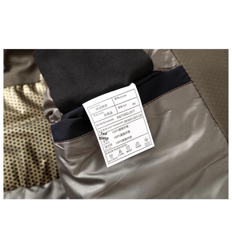 ROMON Men's Detachable Hooded Thickened Winter Cotton Coat
