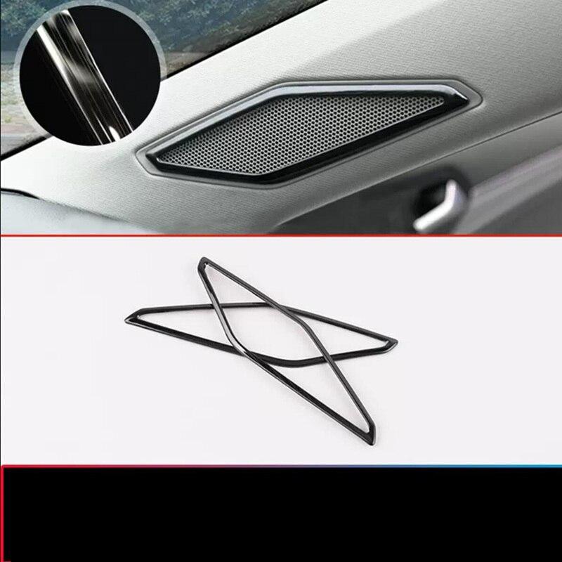 

Для VW Jetta MK7 2019 2020 2021 2022 2023 Запчастини 2 шт./лот Автомобільна передня колонка з нержавіючої сталі A Рамка звукової накладки чорний