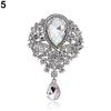 Women's Fashion Luxury Tear Drop Pendant Wedding Brooch Pin