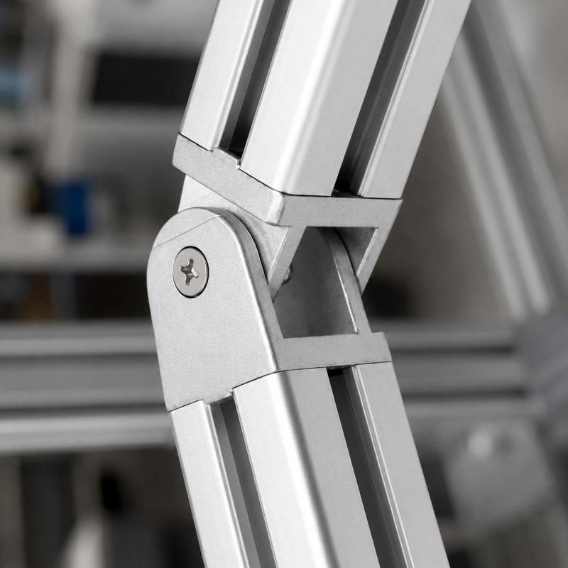 2020 3030 Adjustable Hinge Connector Corrosion Resistance European Standard Aluminum Profile Movable Metal Hinge Accessories