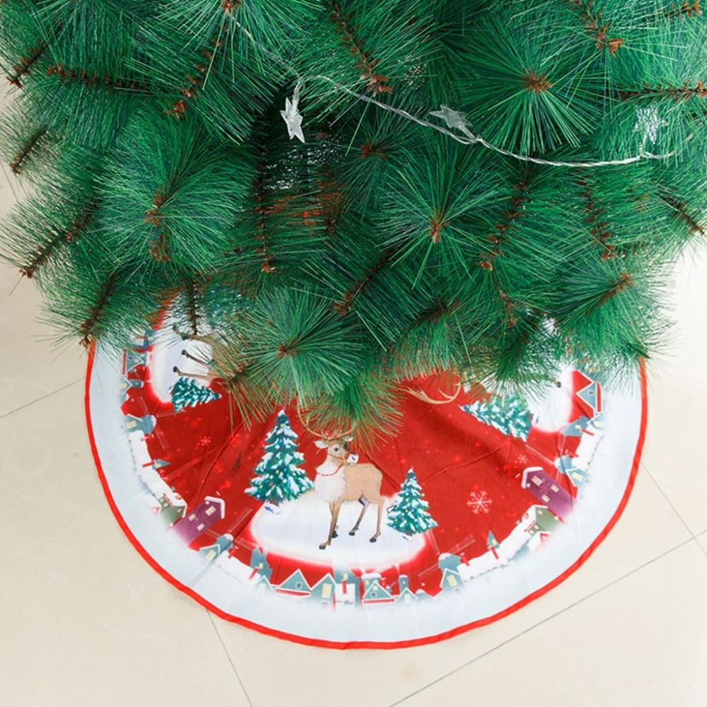 25-calowy Ornament Spódnicy Choinkowej Dekoracje Choinkowe Dekoracja Dolna Tkanina Spódnica Choinkowa Navidad Nowy Rok