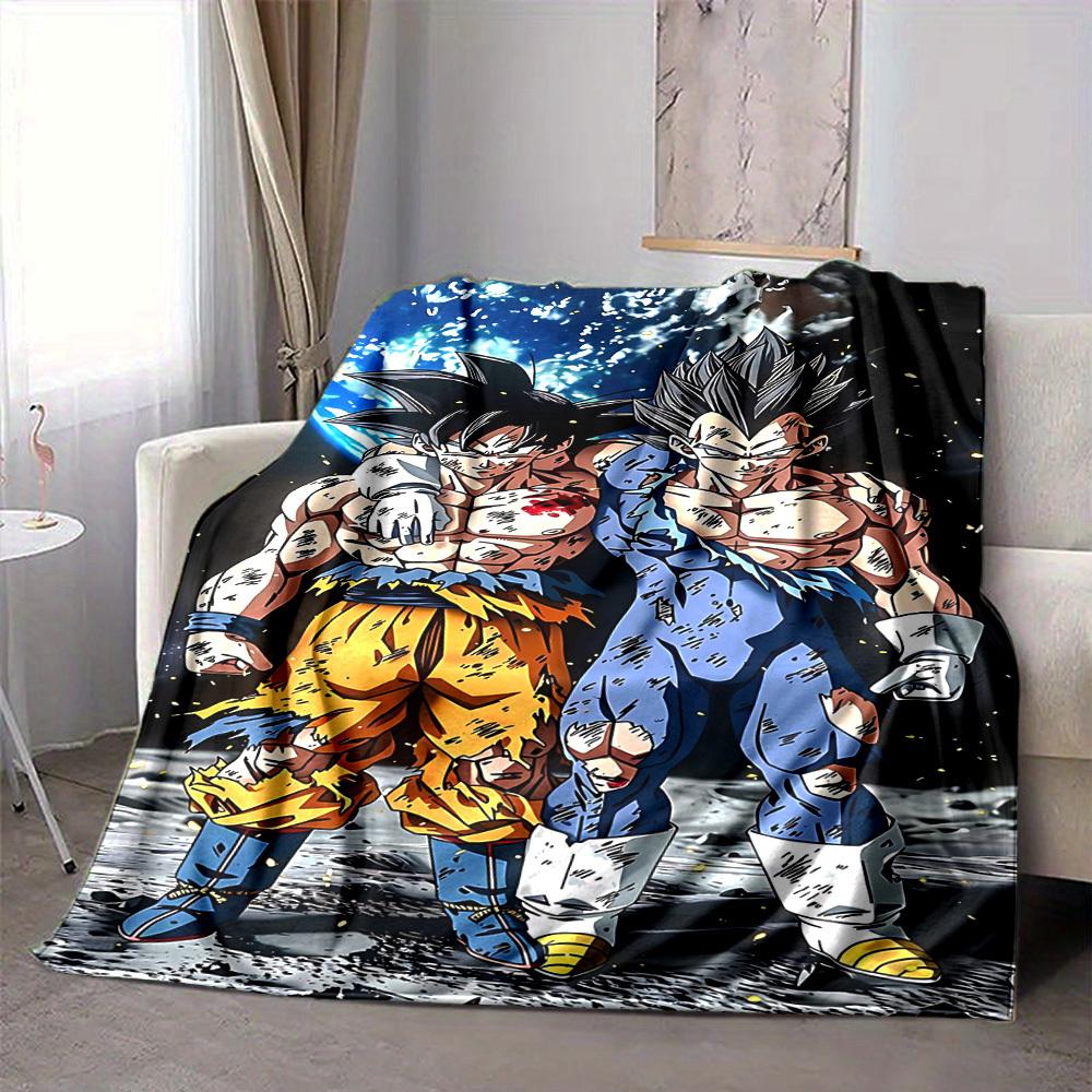 1pc Saiyan, Blanket Soft All Season Throw with Vibrant Design, Perfect for Home, Travel, and Gifts, Ideal for Naps and Camping