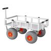 VEVOR Cărucior de Pescuit pe Plajă, Capacitate de Încărcare 159 kg, Cărucior Tip Vagon pentru Pescuit cu Cadru Rezistent din Aliaj de Aluminiu, Roți Gonflabile PU de 330 mm pentru Orice Teren