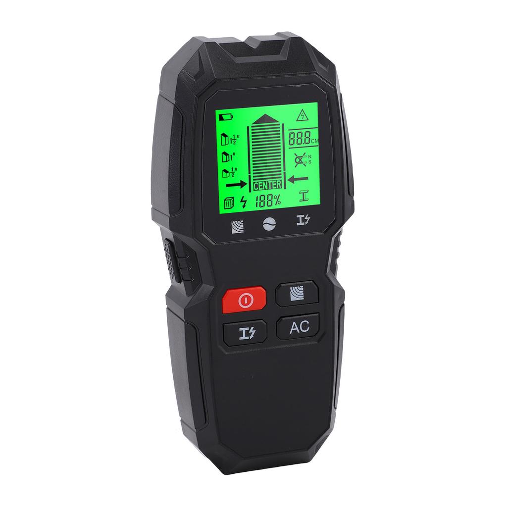Wall Scanner Detector 5 in 1 Multi Functional Stud Finder LCD Display for Wood AC Wire Metal Studs Cables Joists