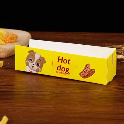 100 Stück Hot Dog Verpackungsbox Papier Einweg Partygeschirr Serviertablett Für Caterer Catering-Boxen