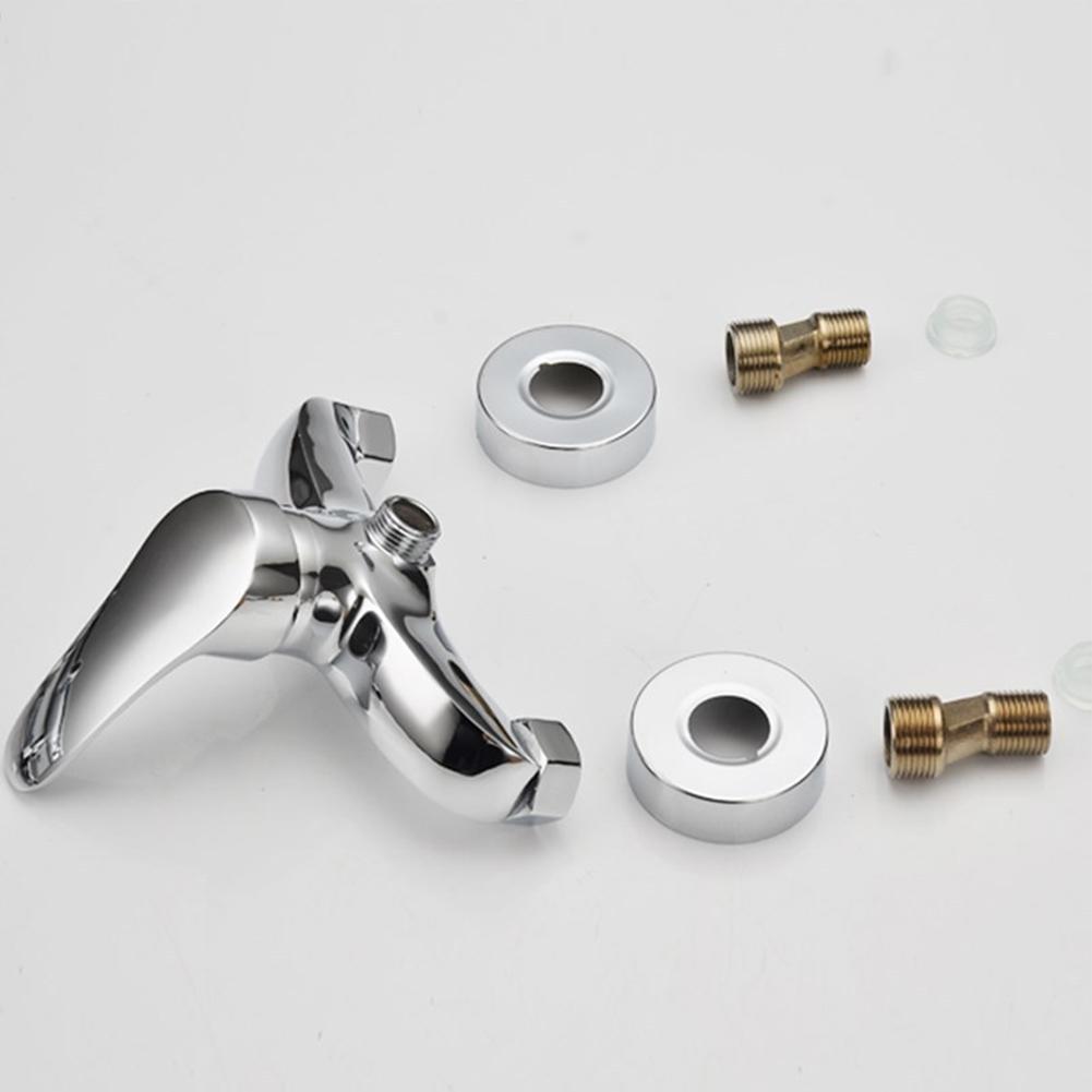 Bathroom Bathtub Shower Faucet Chrome Finish Mixer Faucet Polished