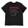 Cute Vampurr Kitty Cat Vampire Bat Wings with Fangs T-Shirt Hippie Clothes Customs Designer Shirts Designer T Shirt Men