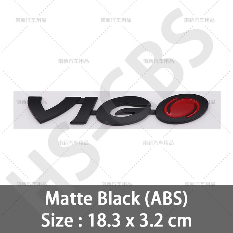 1Pc 3D ABS VIGO Emblem Rear Trunk Logo Car Letter Sticker HILUX Tailgate Trunk Decal Badge Auto Body Decorative Accessories