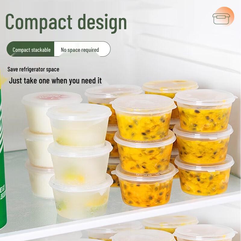 Sheng'erdun Disposable Condiment Cups with Attached Lids