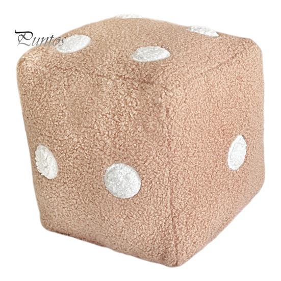 

Подушка в виде игральных костей, имитация игральных костей, плюшевая подушка в виде кубического куба, мягкая подушка для спины дивана, подушка для офиса, автомобиля, спальни, декоративная подушка 20x20cm розовый