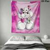 Diddl Cute Wall Tapestry Aesthetic Wall Hanging Printed Fabric Blanket Decorative Tapestries for Bedroom Living Room Home Decor