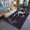 Dynamic Anime Warrior Carpet Suitable As a Non-slip Mat for the Living Room or Bedroom Sofa