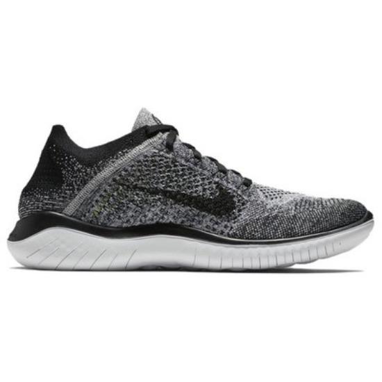 Nike Free Rn Flyknit 2018 Black White Ombre 942838-101