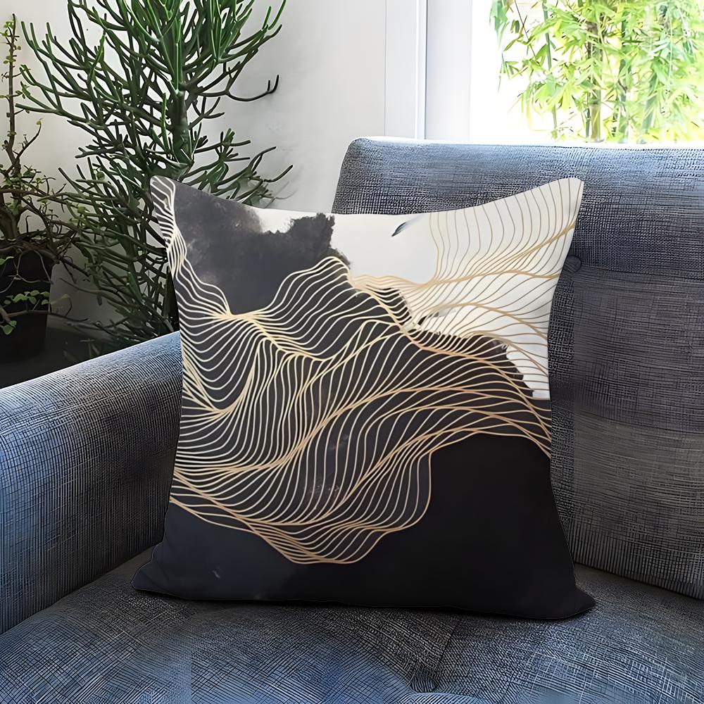 Abstract Texture Cushion Cover Comfortable Reversible Pillow Cover Ideal for Car Sofa Bedroom  Beyond
