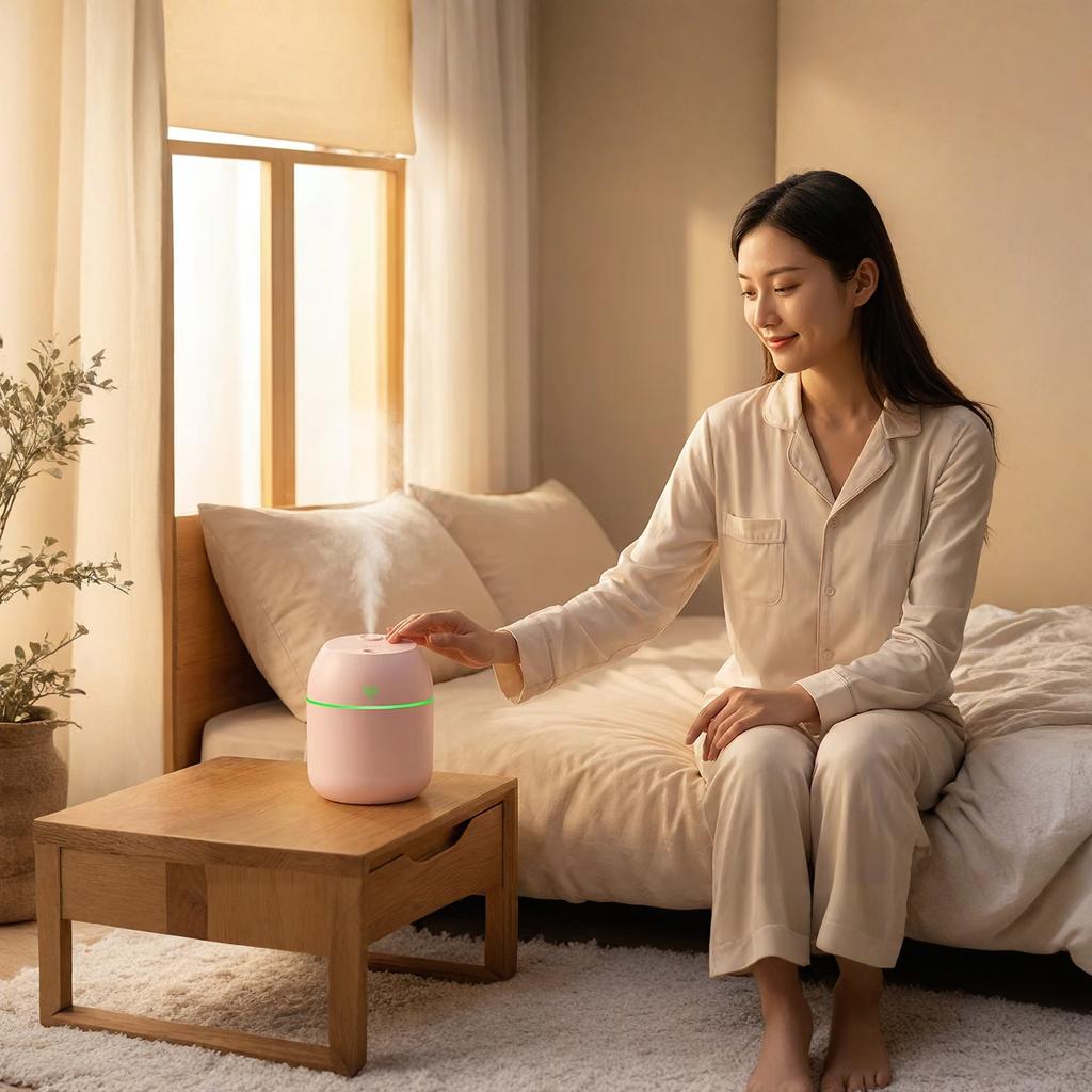 USB Quiet Humidifier Cute Humidifier Large Mist for Home