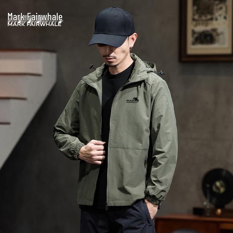 Mark Fairwhale Men's Casual Hooded Jacket