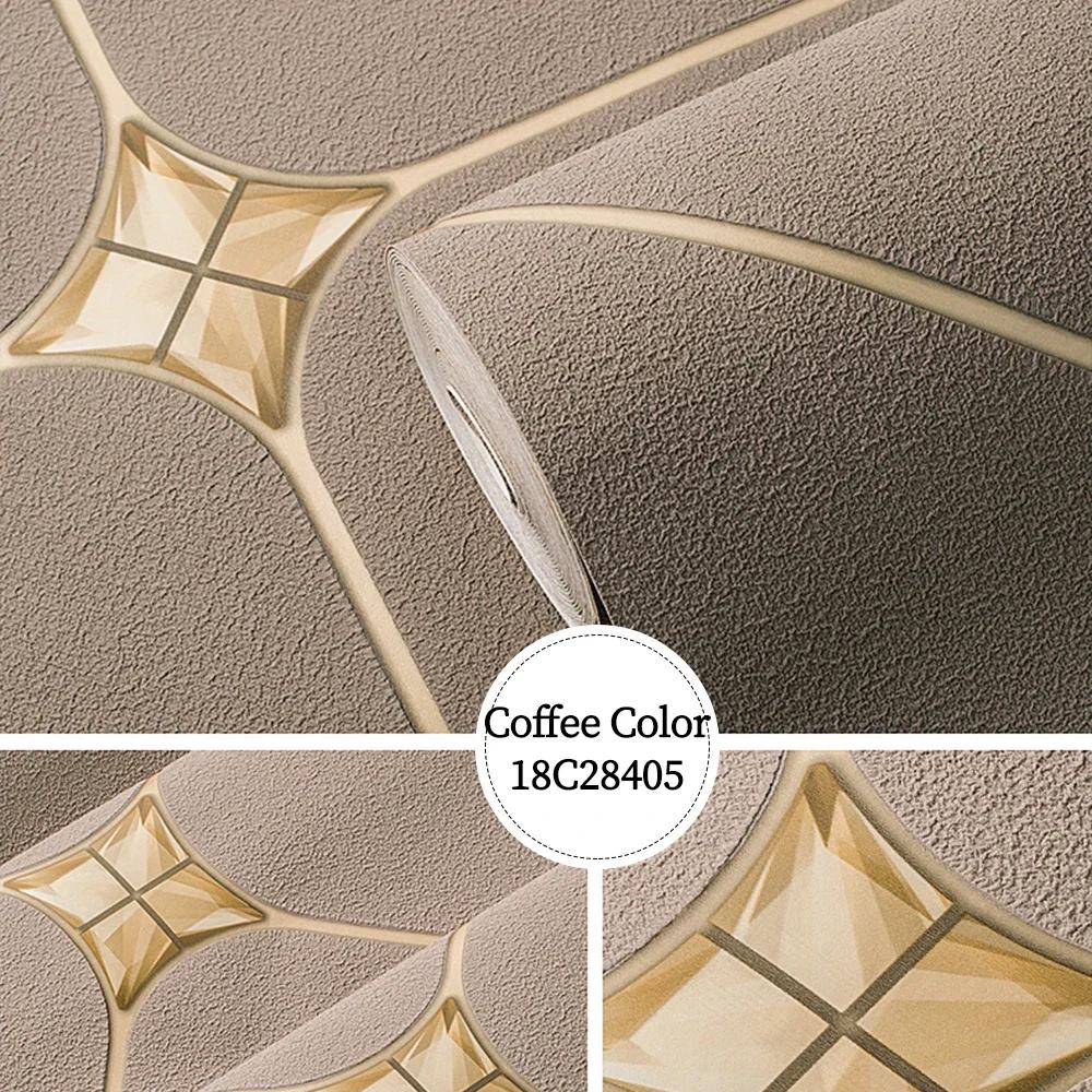 Tapety Włókninowe Diamentowe Imitacja Skóry Jelenia Aksamit Tapeta do Salonu Relief 3D Restauracja Sypialnia Tapeta