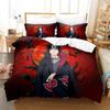 Juego de Ropa de Cama Uchiha N-Naruto Uzumaki Nube Roja de Anime Colcha para el Hogar Funda Nórdica Itachi Textiles para el Hogar Traje de Cama Regalo para Niños Niñas