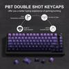 Xiaomi Gradient Purple Double Shot PBT Keycaps 132+ Keys Cherry Profile Keyboard Keycaps for Cherry Gateron MX Switches Gaming Keyboard