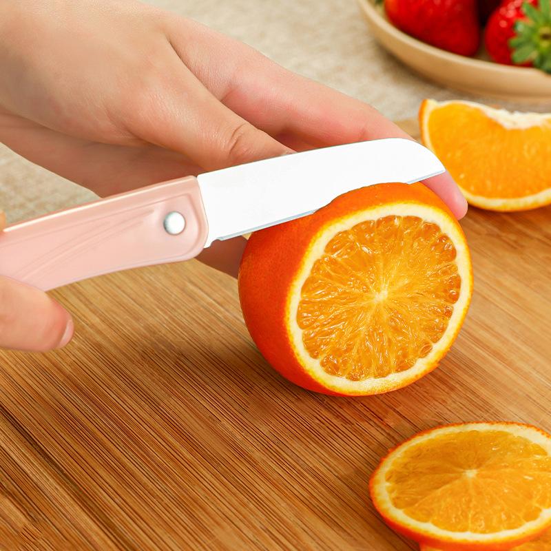 Stainless Steel Folding Fruit Knife Household Portable Portable Small Shaving Knife Kitchen Knife Paring Knife Melon and Fruit Knife