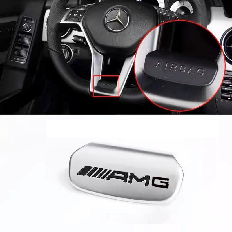 

GLC GLB Car Steering Wheel Emblem Stickers Interior Badge For Mercedes Benz AMG W206 W204 W205 W212 W213 W221 W222 W223 W251 W4 For Mercedes Benz