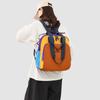 Lightweight Backpack Women's Color Block Shoulder Bag Multi-Function Commuter Crossbody Bag