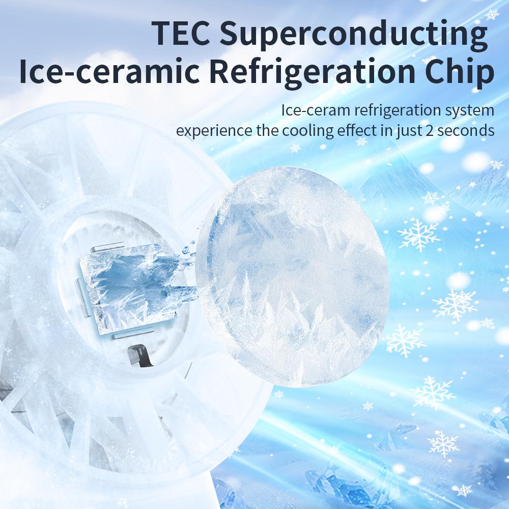 5200 mAh High Speed Refrigeration Handheld Fan 100 Speed Outdoor Mini Fan USB Charging Portable Fan