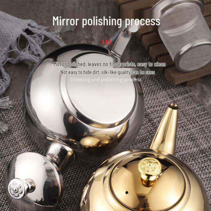Huabeishi Stainless Steel Teapot with Infuser