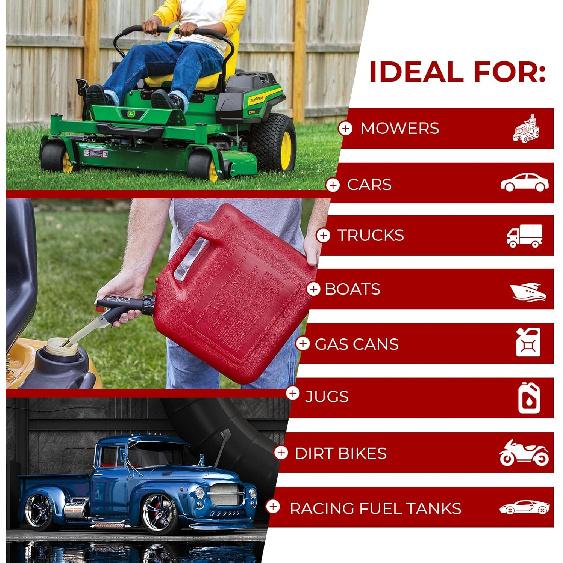 2025 Upgrade Hose Bender for Racing Fuel Jug Hose with Convenient X-shaped jug opener/closer attachment, Fuel tanks, Gas Cans, Compatible with VP,