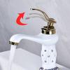 Single-Handle Bathroom Faucet Classic Sink Tap Curved for Vanity