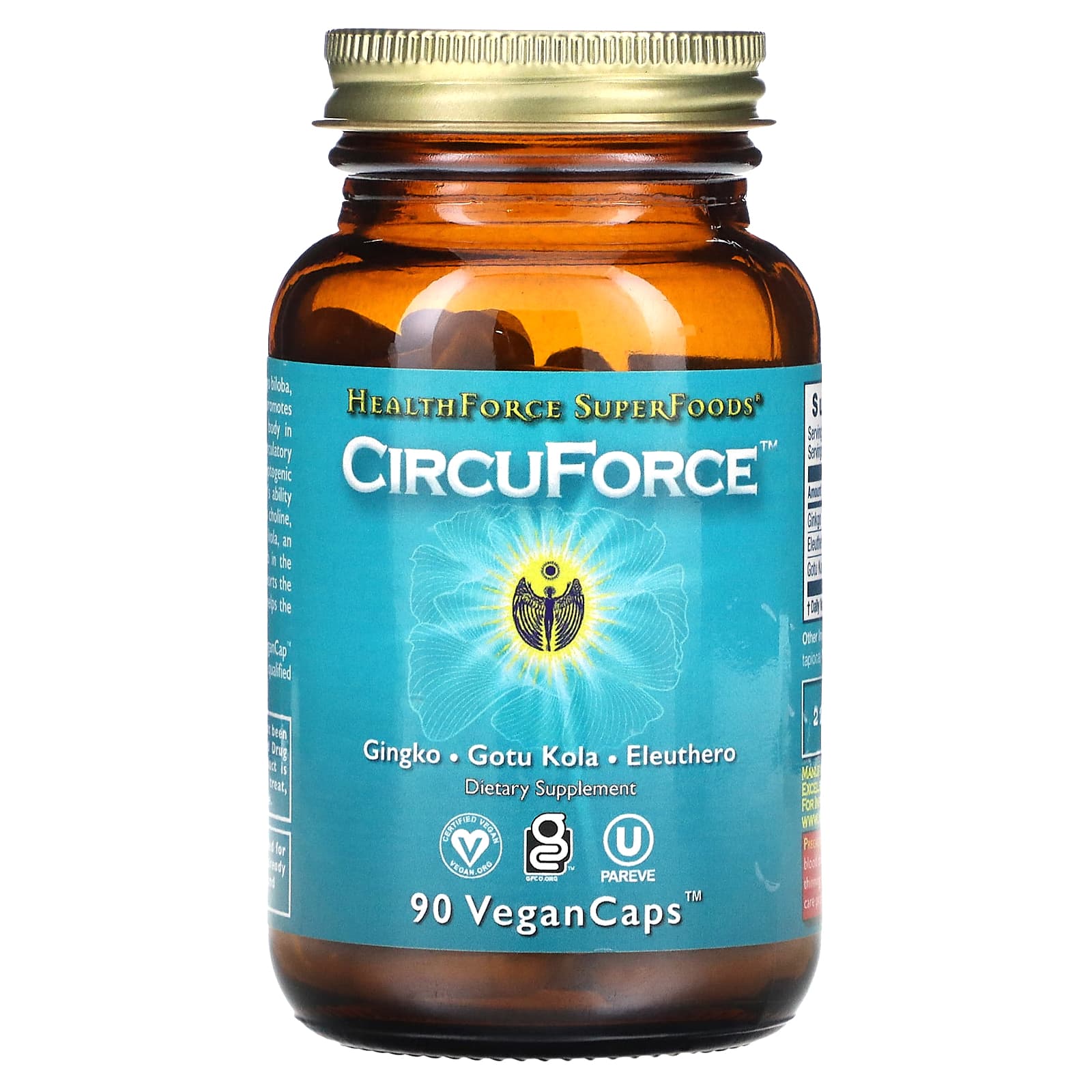 

HealthForce Superfoods, CircuForce, 90 вегетаріанських капсул