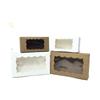 Scatola Pieghevole Trasparente Kraft con Finestra per Cupcake, Caramelle, Biscotti o Macaron