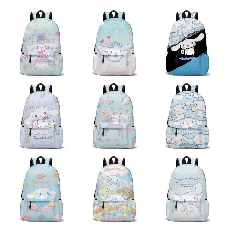 3d Cinnamoroll Canvas Backpack For Students Large Capacity, Breathable, Unisex Style