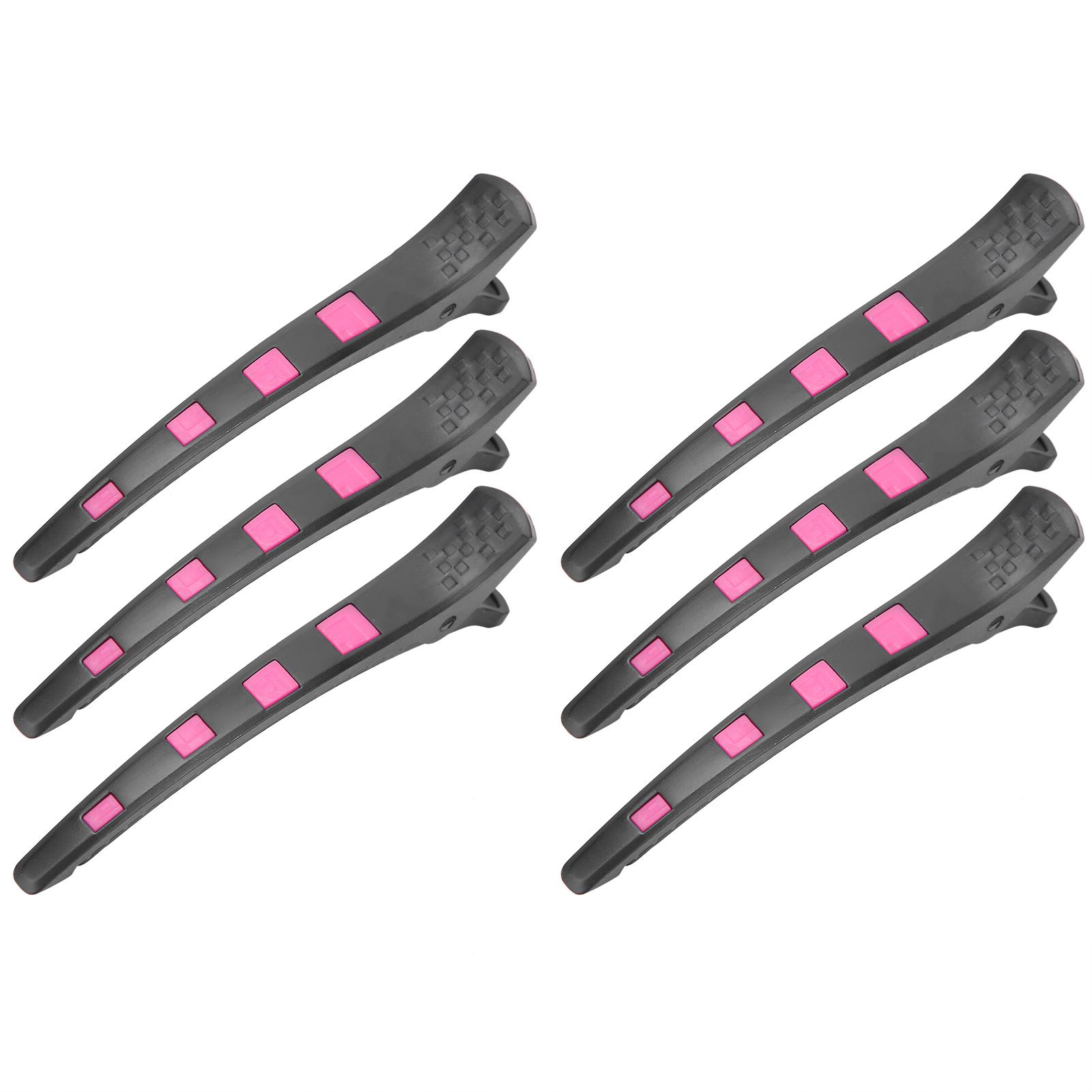 

6pcs Professional Duckbill Hair Clip Portable Hair Salon DIY Sectioning Clips Styling ToolPurple фиолетовый