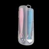 2Pcs Silicone Spoon Set Baby Learning to eat Training Spoon Baby Silicone Soft Spoon PP Plastic Box Children's Tableware Box