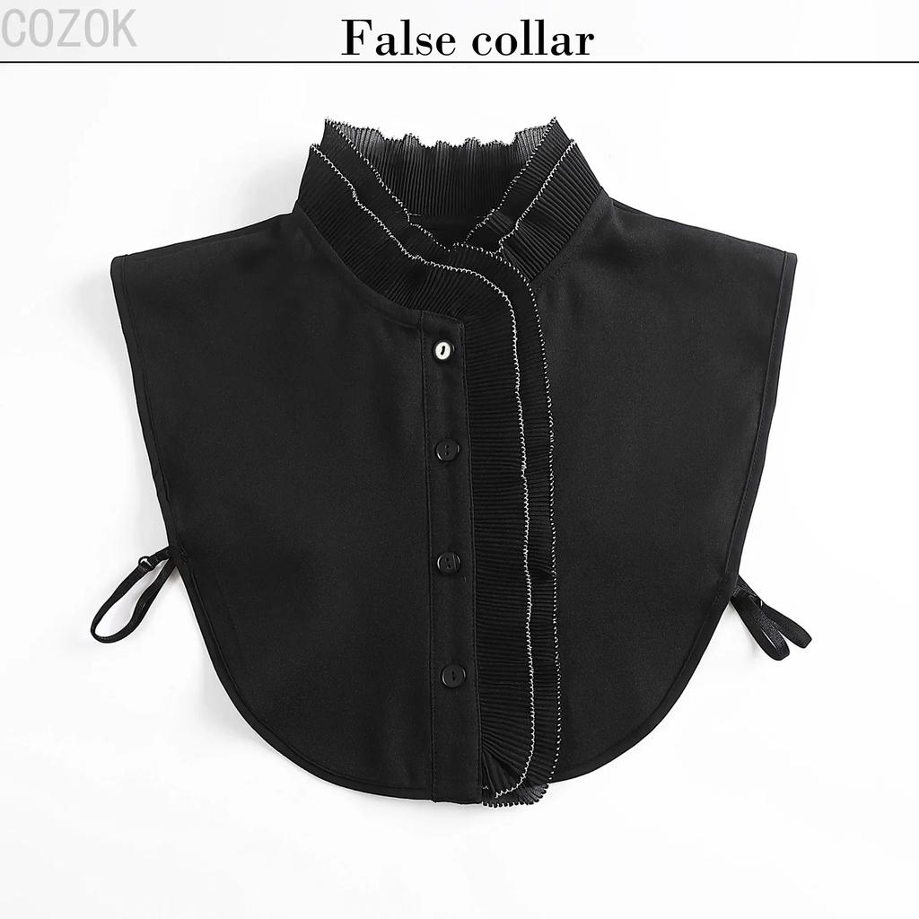 Girls Bowknots Lapel Shirt Detachable Collar Autumn Sweater Blouse Women Fake Collar Girls Removable Shirt Neck False Collar