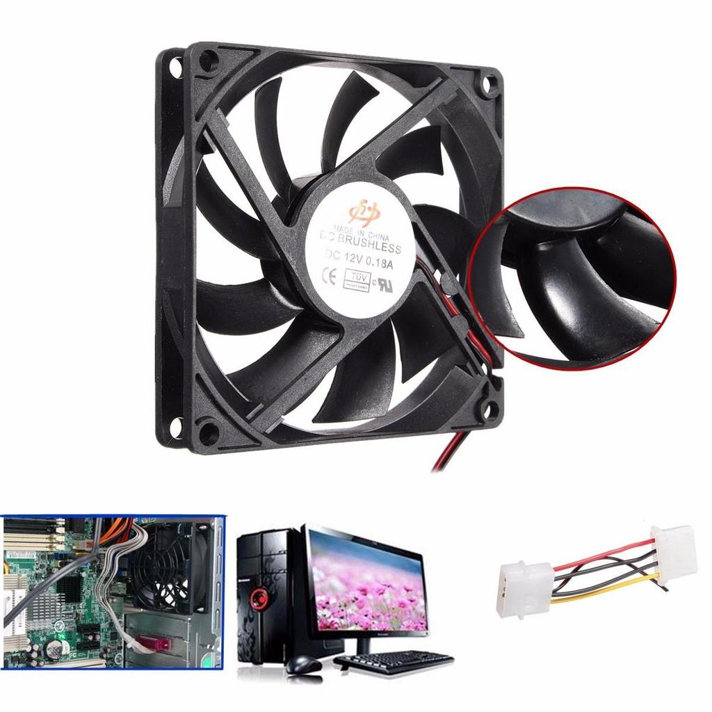 80mm DC 12V 4 Pin CPU Cooling Fan Internal PC Computer Desktop Cooler
