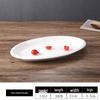 Zhi Shi Simple Ceramic 14-inch Oval Fish Plate