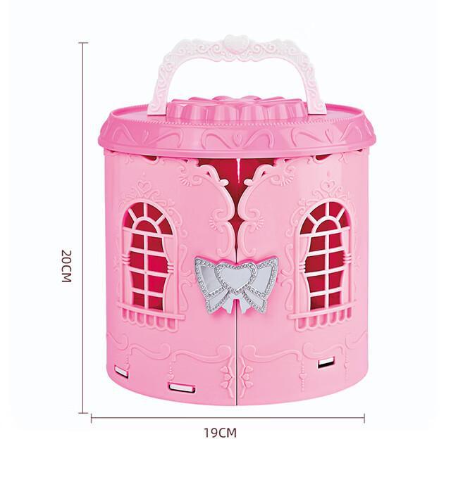 Realistic Princess Castle Doll Handbag - Children's Role-Playing Toy Gift