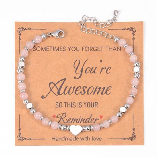 Women Bracelet Natural Stone Beads Adjustable Length Non-fading Bracelet Wear-Resistant Comfortable Accessories
