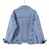 Retro Blue Denim Jacket for Women - Loose Korean Style, Plus Size, Spring/Autumn Trend