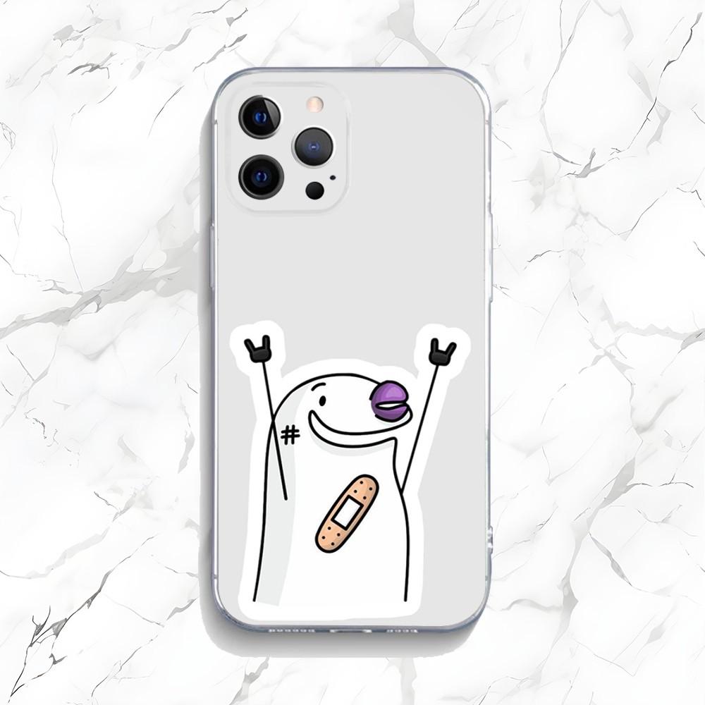 Funny C-Celular Flork Phone Case For iPhone 16,15,14,13,12,11 Plus,Pro,Max,XR,XS,X,7,8 Plus,SE,Mini Transparent Shell