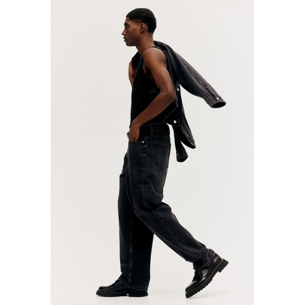 H M Baggy Jeans Black