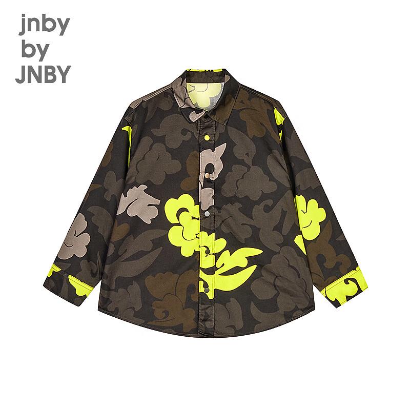JNBY Kids' 2025 Spring Unisex Long-Sleeve Printed Cotton Shirt