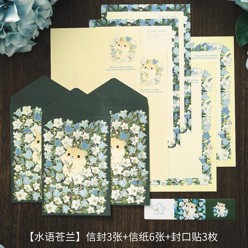 

Korean Kawaii Bear Rabbit Envelope Writing Paper Set For Couples Friends Birthday Wishes Invite Letter Romantic Stationery Gift