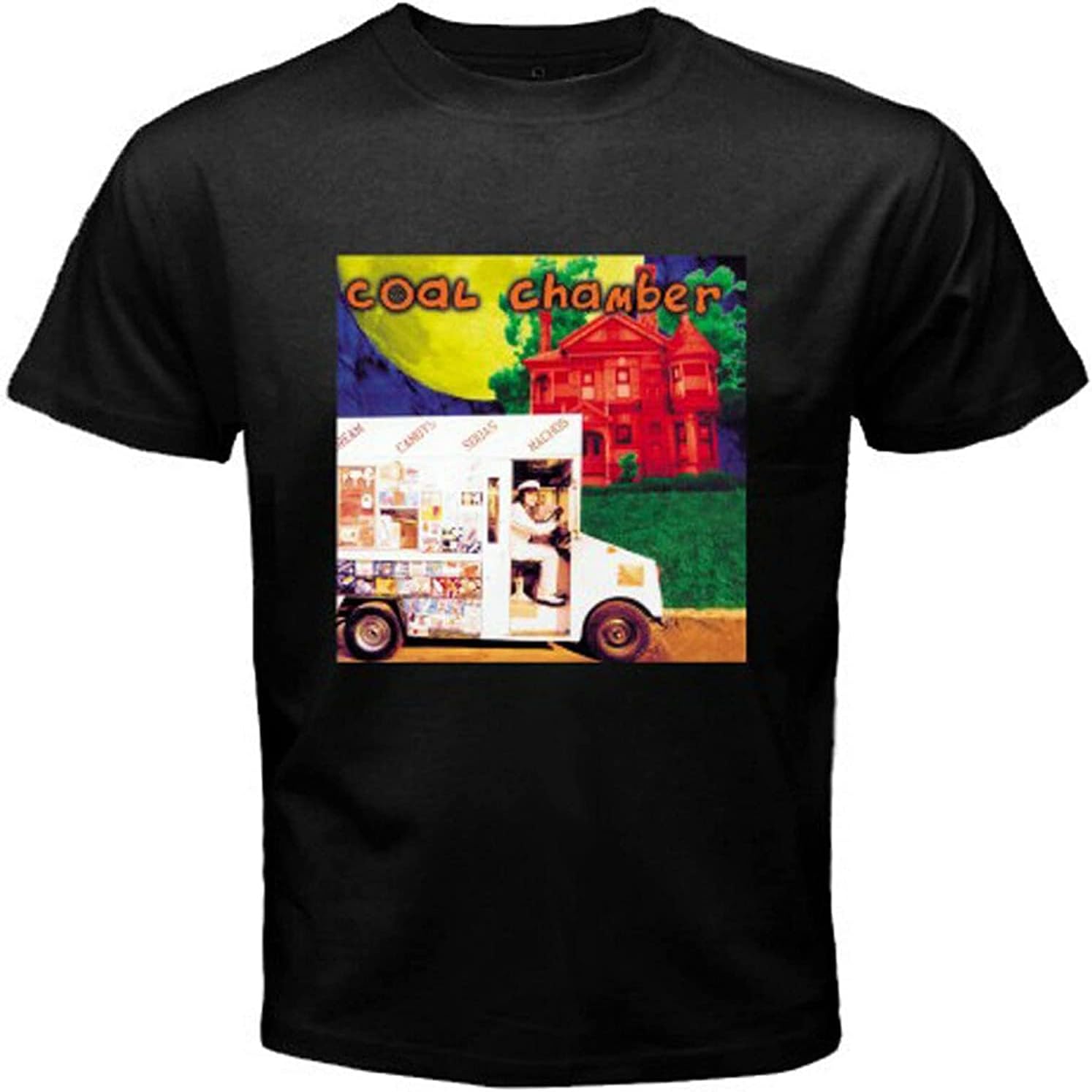 New Coal Chamber Coal Chamber Band Logo Men s Black T-Shirt Black L чёрный
